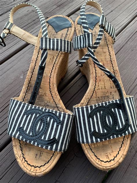 replica chanel wedge shoes|authentic chanel sandals.